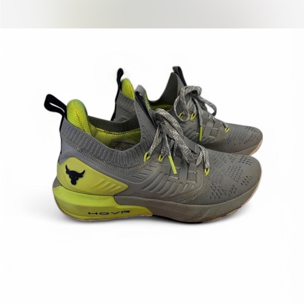 Under Armour Men's Gray and Green Athletic Shoes